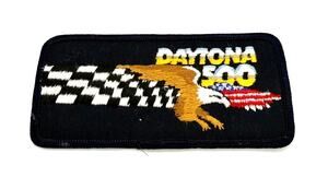 Vintage Daytona 500 Embroidered NASCAR  Souvenir Patch 4.5” x 2”